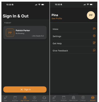 QK Home App: Inbox - Messages from your Educator