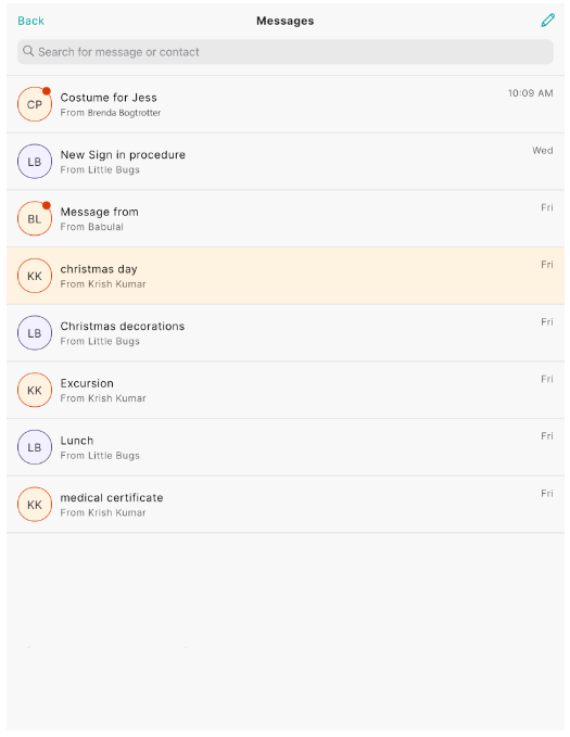 QK Playground App: Messager
