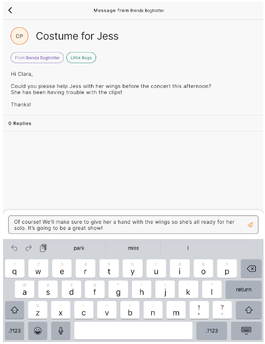 QK Playground App: Messager